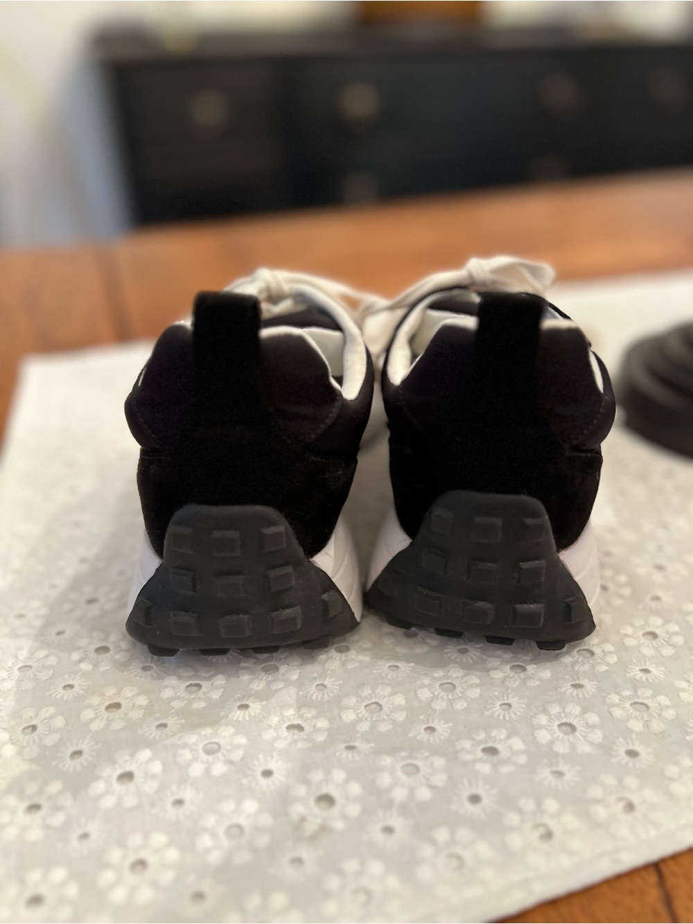 J/SLIDES Urban Sport Jolie Black and White Low-Top Sneaker - Picture 5 of 7